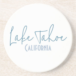 Lake Tahoe, Californië Reis Souvenir Zandsteen Onderzetter