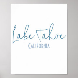 Lake Tahoe, Californië Souvenir Poster
