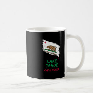 Lake Tahoe Californië Verven Spatten Vlag Vakantie Koffiemok