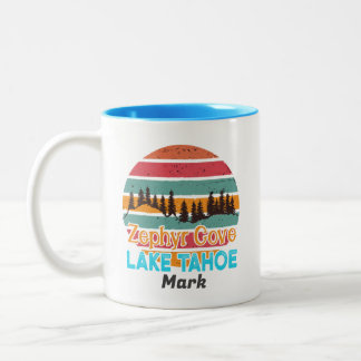 Lake Tahoe Cities Two-Tone Coffee Mok