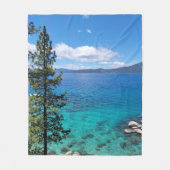 Lake Tahoe Clear Waters Fleece Deken (Voorkant)