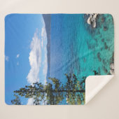 Lake Tahoe Clear Waters Sherpa Deken (Voorkant (horizontaal))