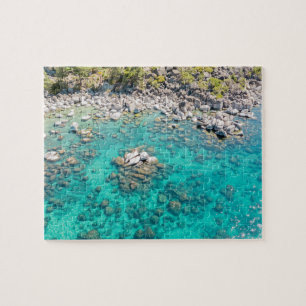 Lake Tahoe Coastal Rocks Jigzaag Puzzle Legpuzzel