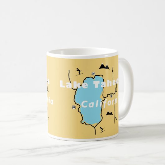 Lake Tahoe Coffee Mok (Voorkant rechts)