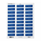 Lake Tahoe Deep Blue Water Monogram Etiket (Full Sheet)