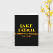 Lake Tahoe Design Borstzak Logo Deer 2-zijdig Kaart (Gele Bloem)