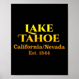 Lake Tahoe Design Borstzak Logo Herten 2-zijdig Poster