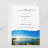 Lake Tahoe Destination Wedding Sla de datum op Save The Date (Voorkant)