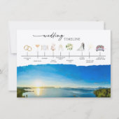 Lake Tahoe Destination Wedding Timeline Kaart (Voorkant)