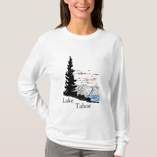 Lake Tahoe DigiArt, Lake, Tahoe T-shirt (Voorkant)