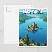 Lake Tahoe Emerald Bay California Reizen Briefkaart (Voorkant / Achterkant)