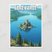 Lake Tahoe Emerald Bay California Reizen Briefkaart (Voorkant)