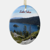 Lake Tahoe- Emerald Bay Keramisch Ornament (Rechts)