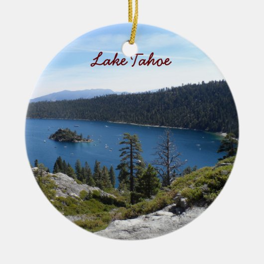 Lake Tahoe- Emerald Bay Keramisch Ornament (Voorkant)