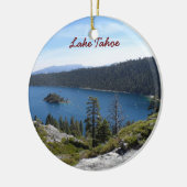 Lake Tahoe- Emerald Bay Keramisch Ornament (Links)