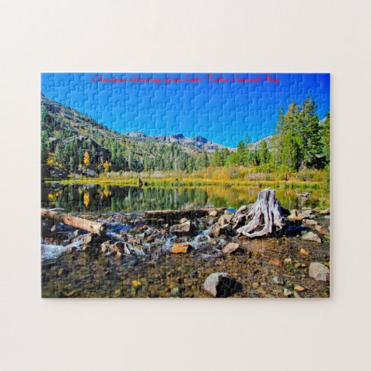 Lake Tahoe Emerald Bay. kerstcadeautjes Legpuzzel (Horizontaal)