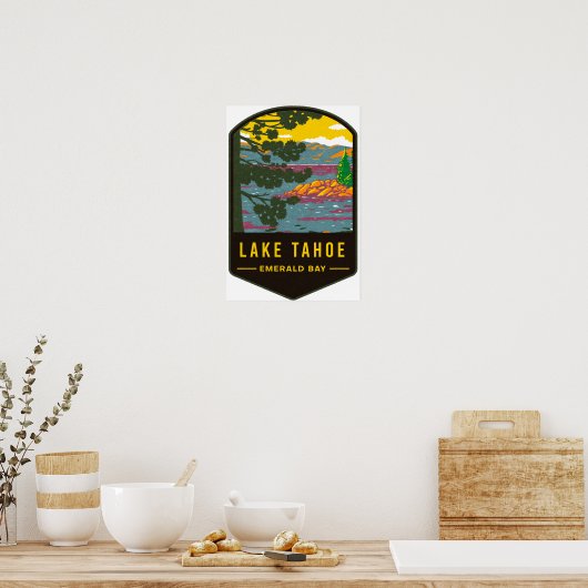 Lake Tahoe Emerald Bay Poster (Keuken)