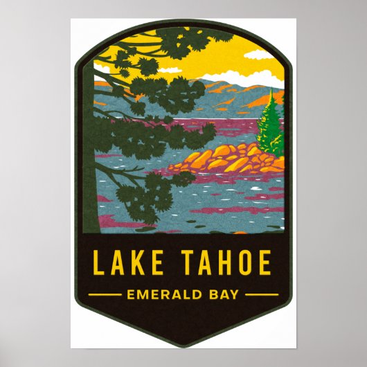 Lake Tahoe Emerald Bay Poster (Voorkant)