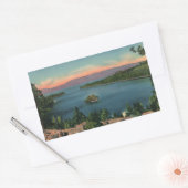  Lake Tahoe Emerald Bay Rechthoekige Sticker (Envelop)