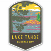 Lake Tahoe Emerald Bay Sticker (Voorkant)