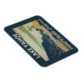 Lake Tahoe Fannette Island Californische Vintage Magneet (Rechterzijde)