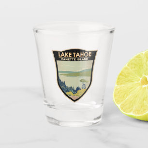 Lake Tahoe Fannette Island Californische Vintage Shot Glas