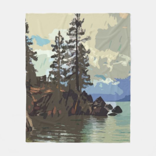 Lake Tahoe Fleece Blanket (Voorkant)