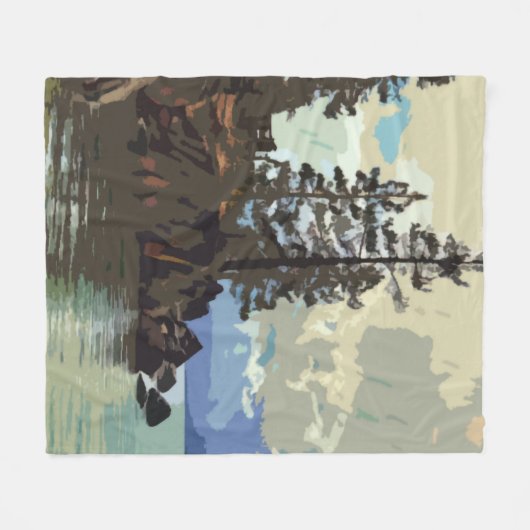 Lake Tahoe Fleece Blanket (Voorkant (Horizontaal))
