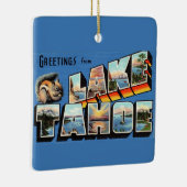  Lake Tahoe groet Keramisch Ornament (Rechts)