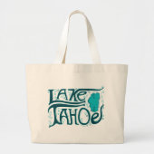 Lake Tahoe Hand Drawn Logo Grote Tote Bag (Voorkant)