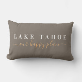Lake Tahoe Happy Place Lumbar Pillow Kussen