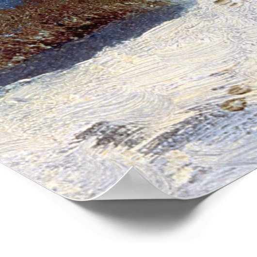 Lake Tahoe in de winter door Albert Bierstadt Poster (Hoek)