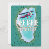 Lake Tahoe kaart reisposter (Achterkant)