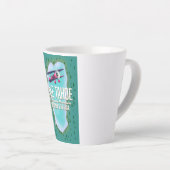 Lake Tahoe kaart reisposter Latte Mok (Rechterhoek)
