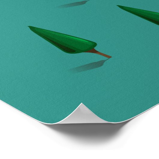 Lake Tahoe kaart reisposter Poster (Hoek)