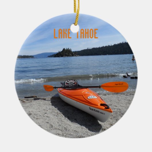 Lake Tahoe Kayak Keramisch Ornament (Voorkant)