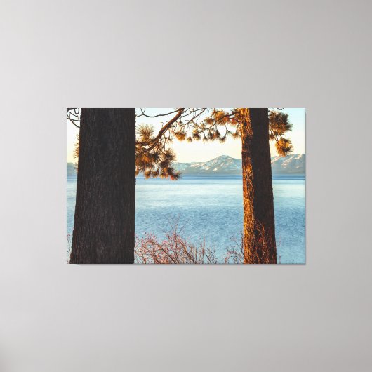 Lake Tahoe Morning Canvas Afdruk (Voorkant)
