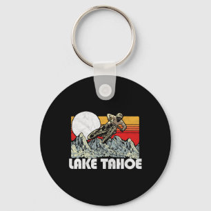 Lake Tahoe Mountainbiken Vintage Retro 80s Sfeer Sleutelhanger