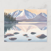 Lake Tahoe Mountains | Waterverf landschap Briefkaart (Voorkant)
