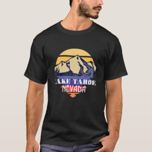 Lake Tahoe Mountains Wildlife Grizzly beer Califor T-shirt