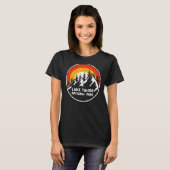 Lake Tahoe Nationaal Park Bergbomen & Zonnekamp T-shirt (Voorkant volledig)