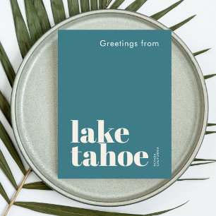 Lake Tahoe Nevada California modern  Briefkaart