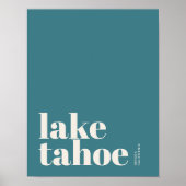 Lake Tahoe Nevada California modern stad Poster (Voorkant)