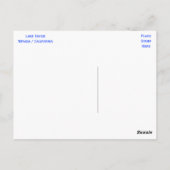 Lake Tahoe Nevada, California Travel Post Card Briefkaart (Achterkant)