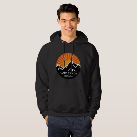Lake Tahoe Nevada Mountains Herinnering Memorabili Hoodie (Voorkant volledig)