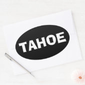 LAKE TAHOE OVAL BUMPERSTICKER OVALE STICKER (Envelop)
