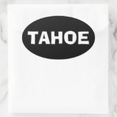 LAKE TAHOE OVALE BUMPERSTICKER STICKER (Tas)