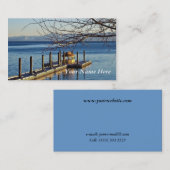Lake Tahoe Pier bij Sunset Visitekaartje (Voorkant / Achterkant)