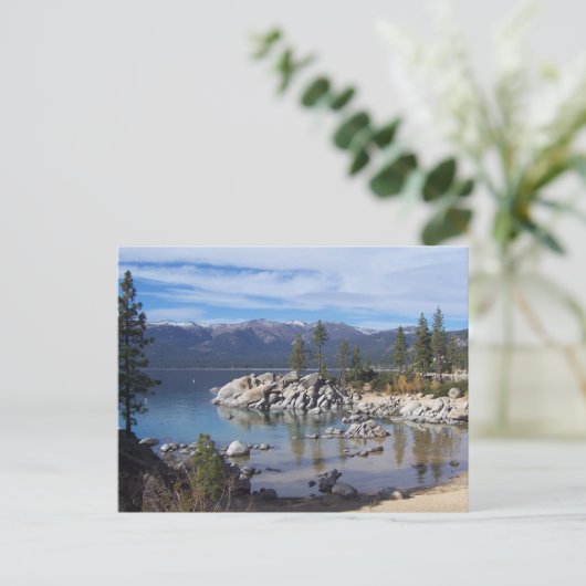 Lake Tahoe Post Card Briefkaart (Staand voorkant)