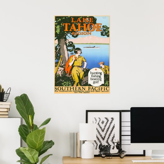 LAKE TAHOE POSTER (Thuiskantoor)